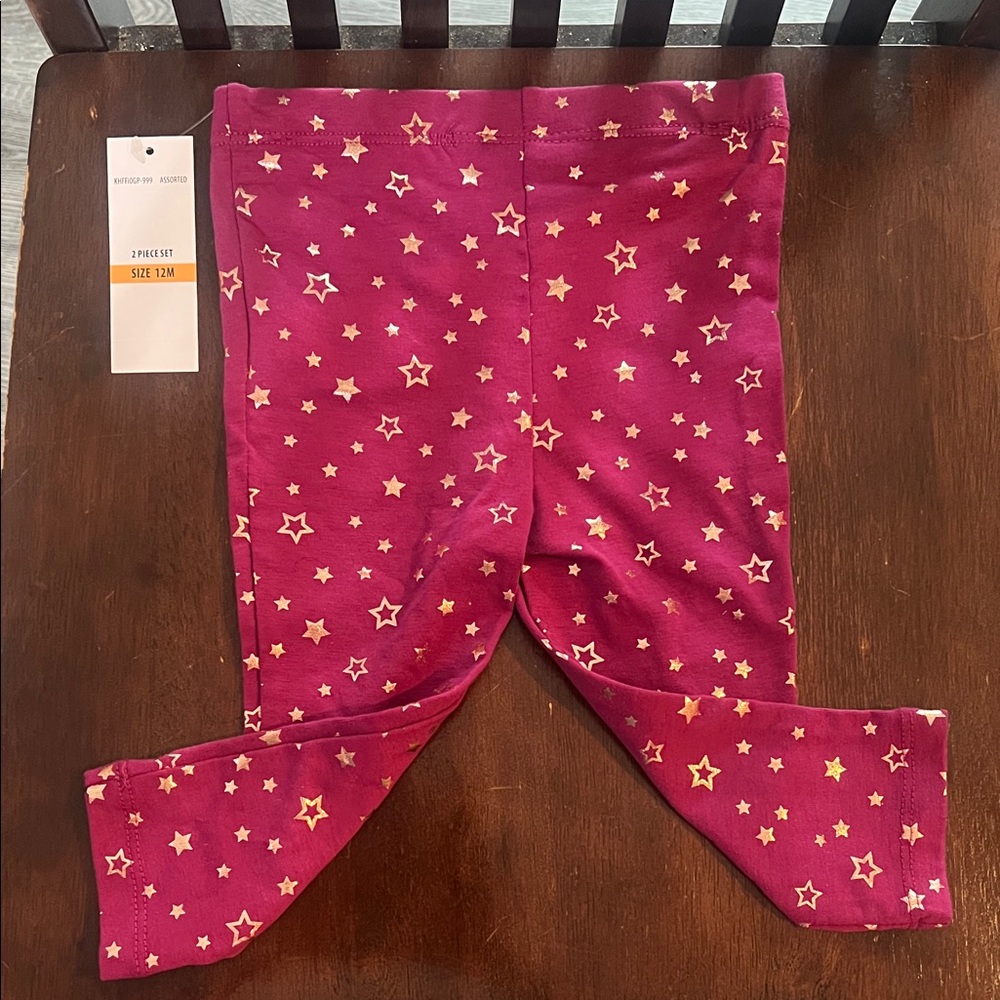 Kids Headquarters Starry Magenta Leggings